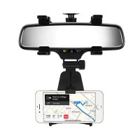 Rear View Mirror In-Car Phone Holder Mount
